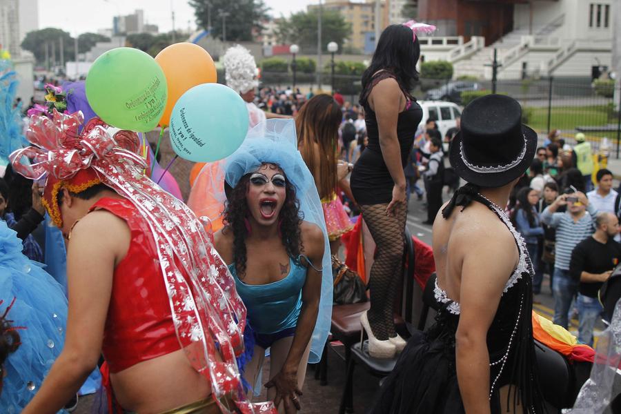 LGBT community attend gay parade in Latin America