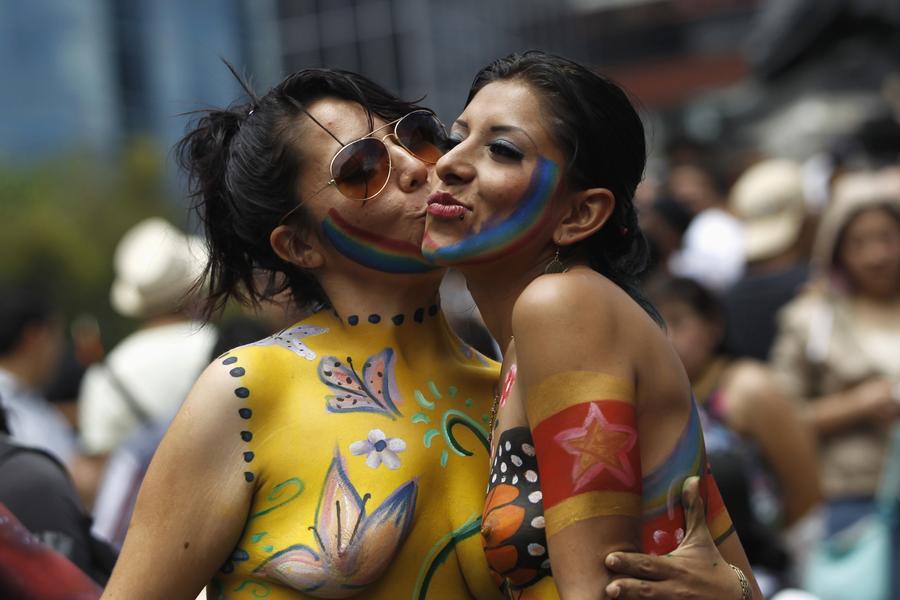 LGBT community attend gay parade in Latin America