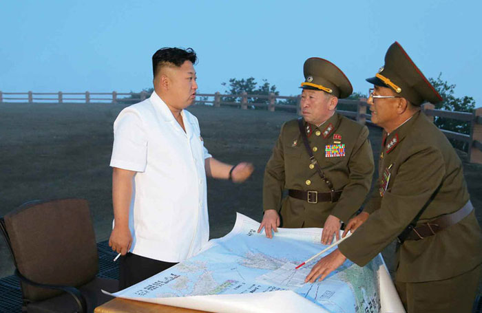 DPRK top leader guides tactical rocket firing drill