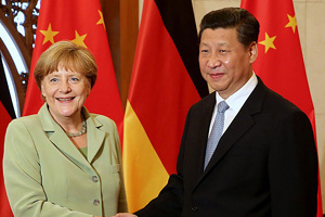 Merkel's footprints in China