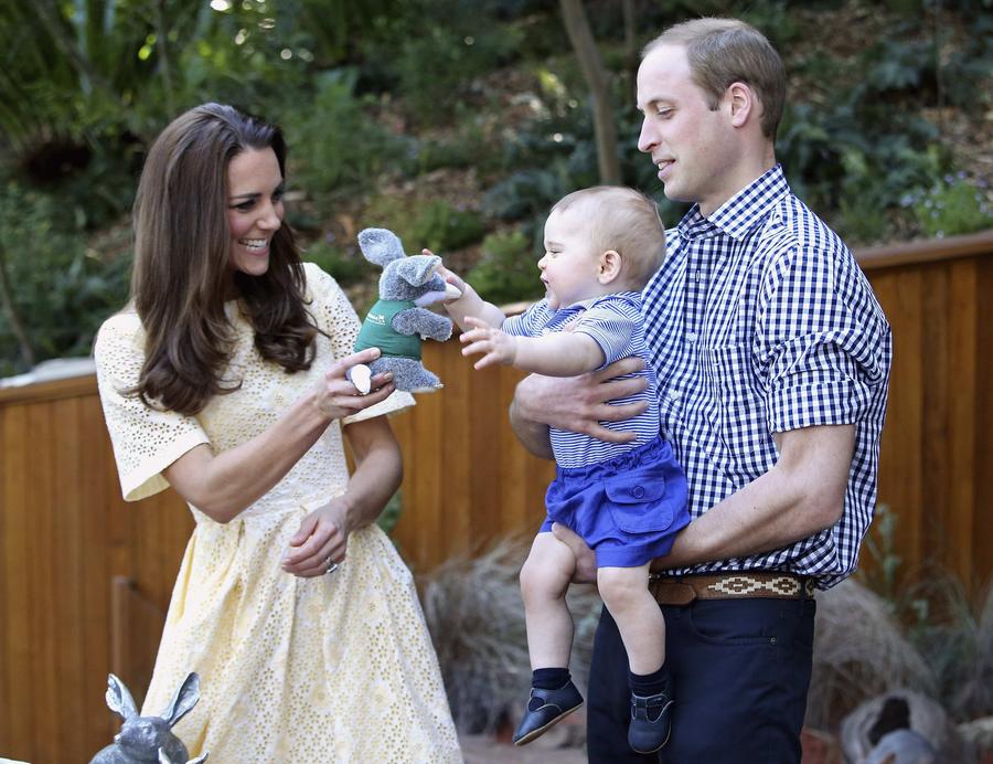 Prince George spends first birthday with butterflies