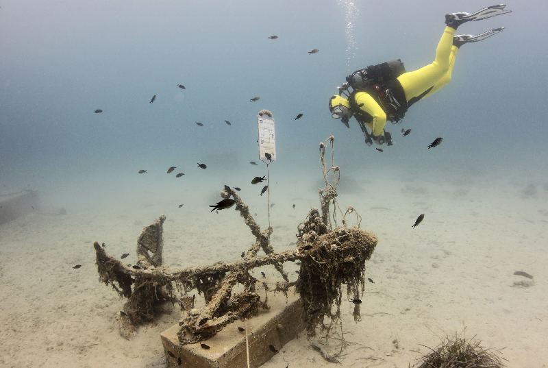 Historical underwater park in Mali Losinj