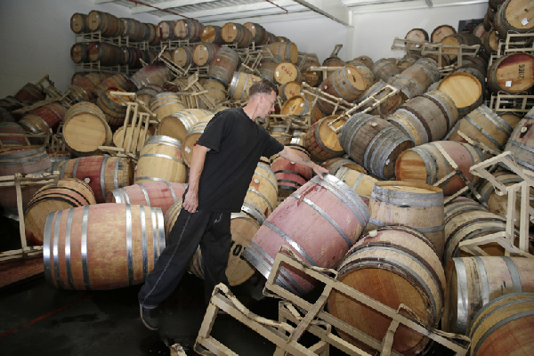 Wine worth of $4b lost in Calif earthquake 