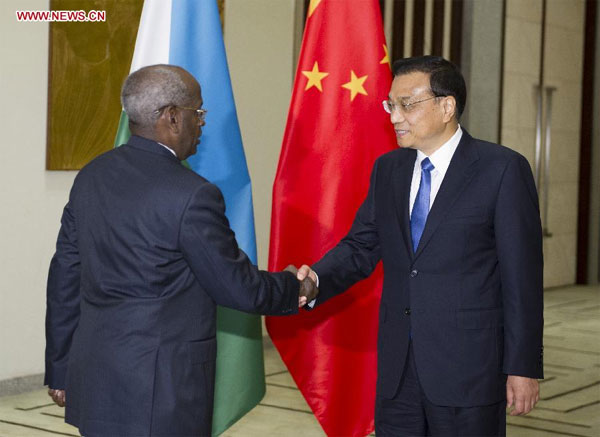 Chinese premier meets Djibouti's prime minister on ties