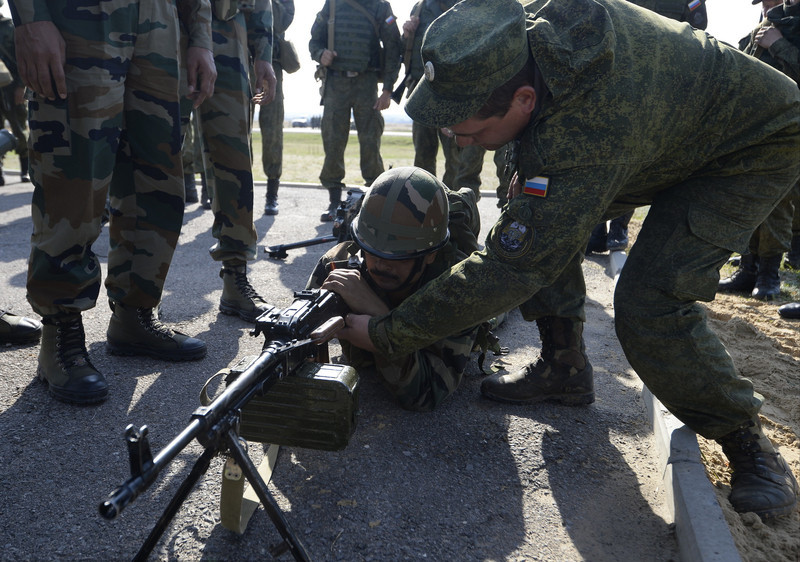 Russian-Indian tactical exercises at Volgograd