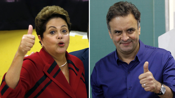 Brazil's Rousseff to face Neves in rival in runoff