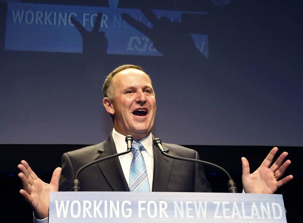 New Zealand PM sworn in for third term