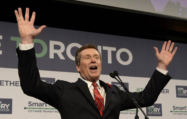 Toronto elects a new mayor, ends Ford era