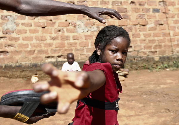 Slum children trained to be martial arts actors in Uganda