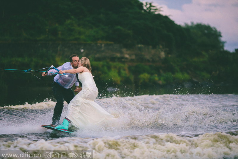 Water way to celebrate an engagement!