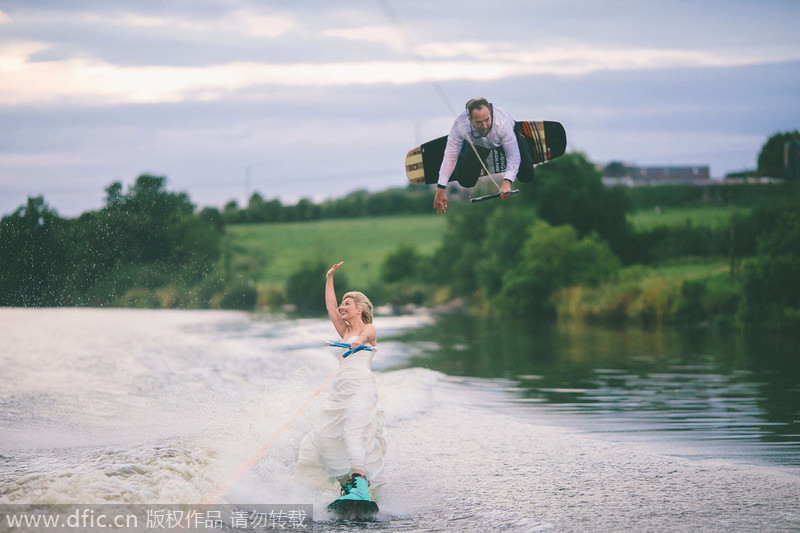 Water way to celebrate an engagement!