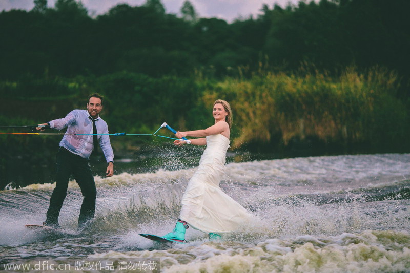 Water way to celebrate an engagement!