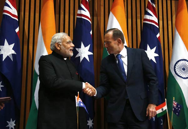 Australian, Indian leaders target free trade pact