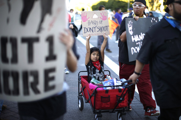 Ferguson protests continue across US