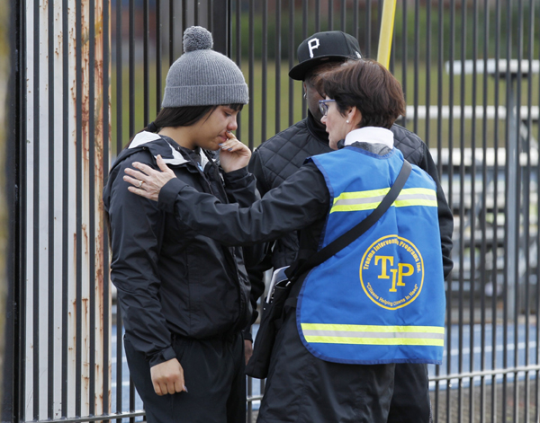 Three teens shot outside US high school in Portland