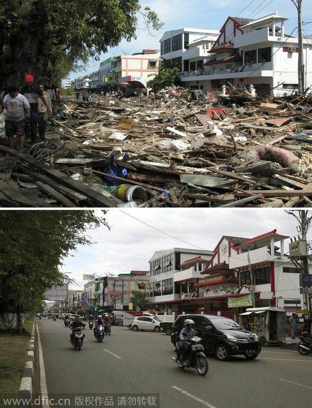 10 years after tsunami: then and now