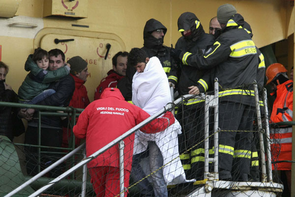 More than 200 evacuated from burning Italian ferry