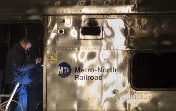 Seven dead as commuter train hits car near New York City