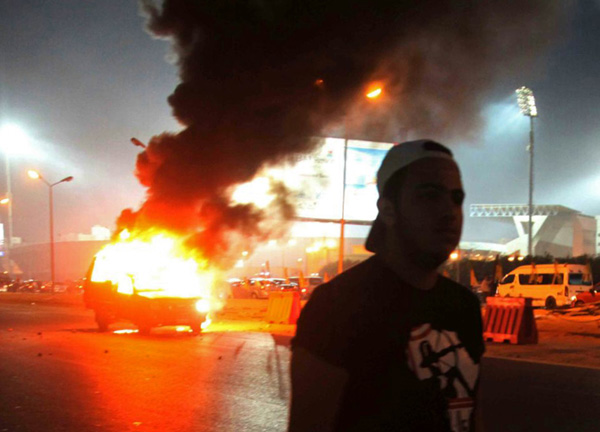 Officials: 25 people killed in Egyptian soccer match riot