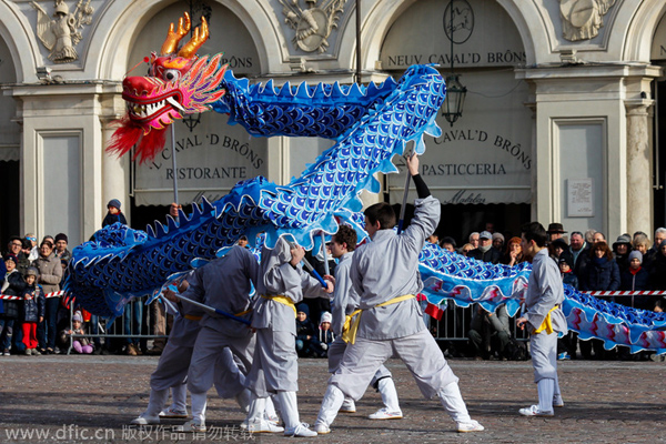 Traditional performing arts staged in Turin to welcome the Spring Festival