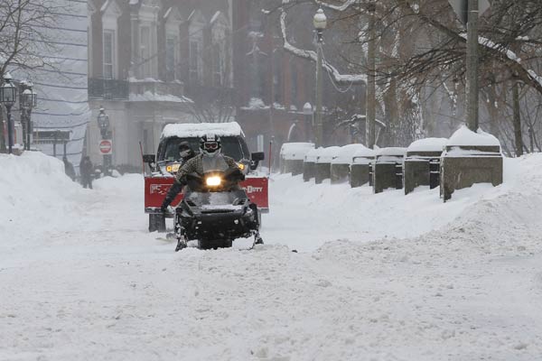 US Northeast hit by blizzards after record snow