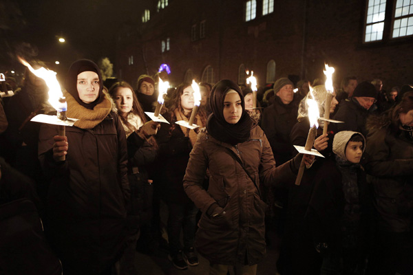 Copenhagen holds memorial service for victims of shootings