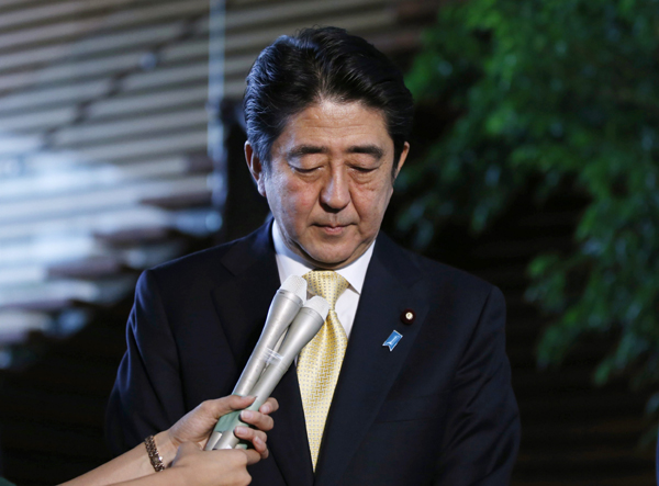 Abe urged to uphold historic statement on war apology