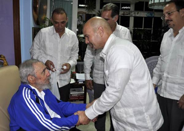 Fidel Castro meets the Cuban Five
