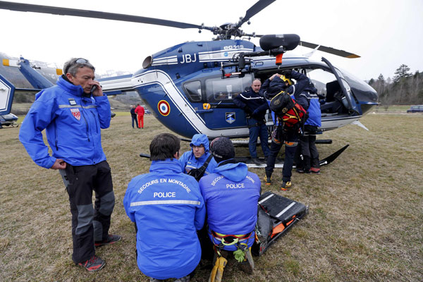 France cracks open plane's black box, seals off crash site