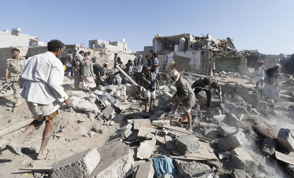 Saudi Arabia, allies launch air strikes on Houthi rebels in Yemen