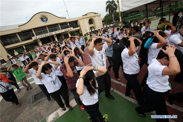 Nationwide earthquake drill held in Philippines