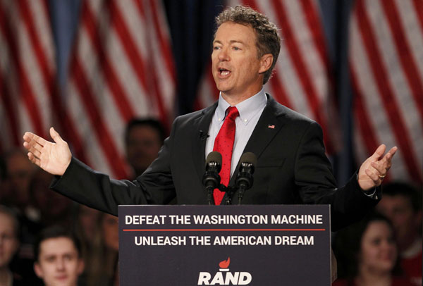 Rand Paul launches presidential bid to 'beat the Washington machine'