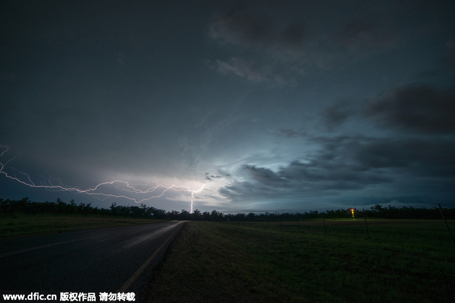 Lightning can strike upside down