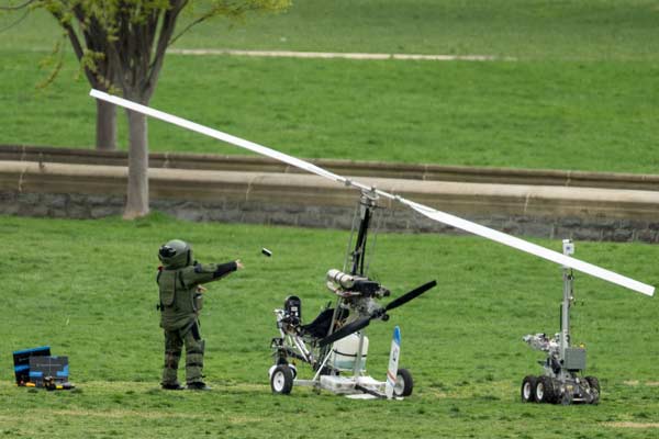 Florida man arrested after landing small helicopter on US Capitol grounds