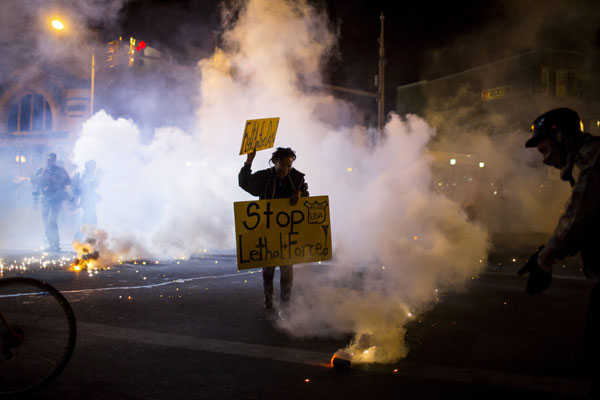 Chinese student witness to Baltimore riot