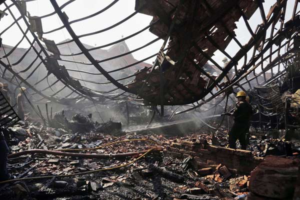 Fire guts 144-year-old iconic market in eastern India