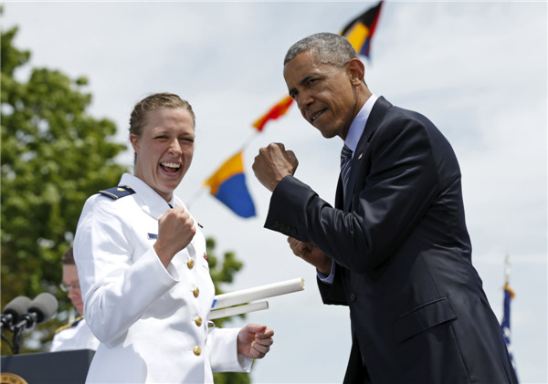 Obama tells Coast Guard grads climate change threatens US