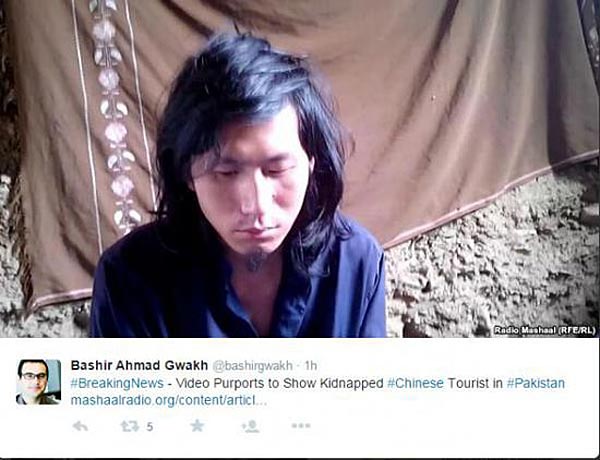 Video purports to show kidnapped Chinese tourist