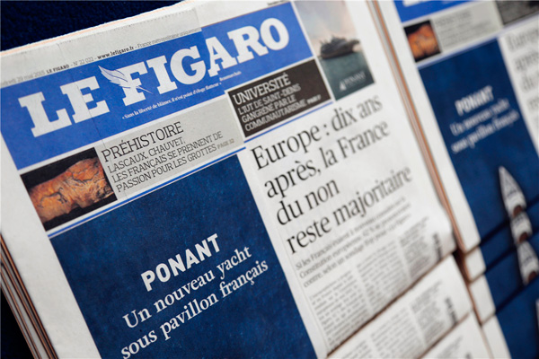 China Daily starts first French edition with Le Figaro