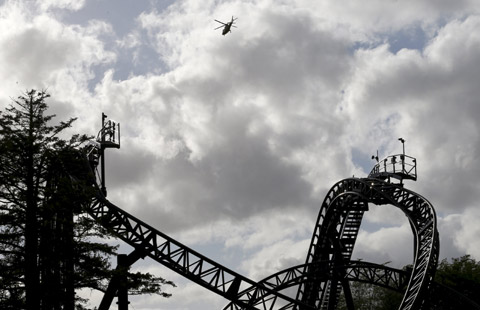 Four seriously hurt in British park rollercoaster a