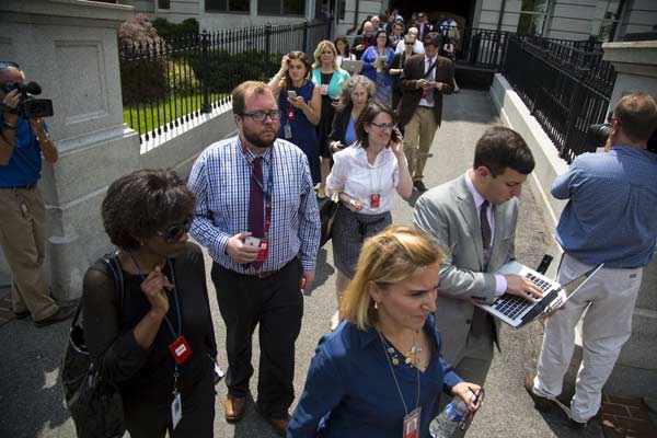 Bomb threat prompts press room evacuation