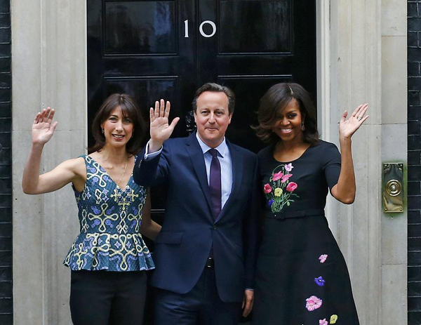 US first lady promotes girls' education in London