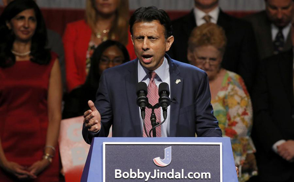 Louisiana Gov. Bobby Jindal enters 2016 US presidential race