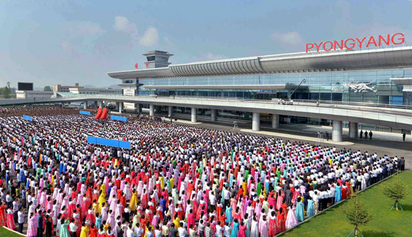 New, modern terminal of Pyongyang Intl Airport put into use