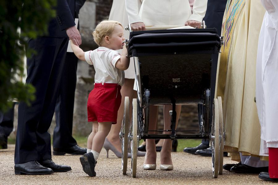 UK's Princess Charlotte christened on royal estate