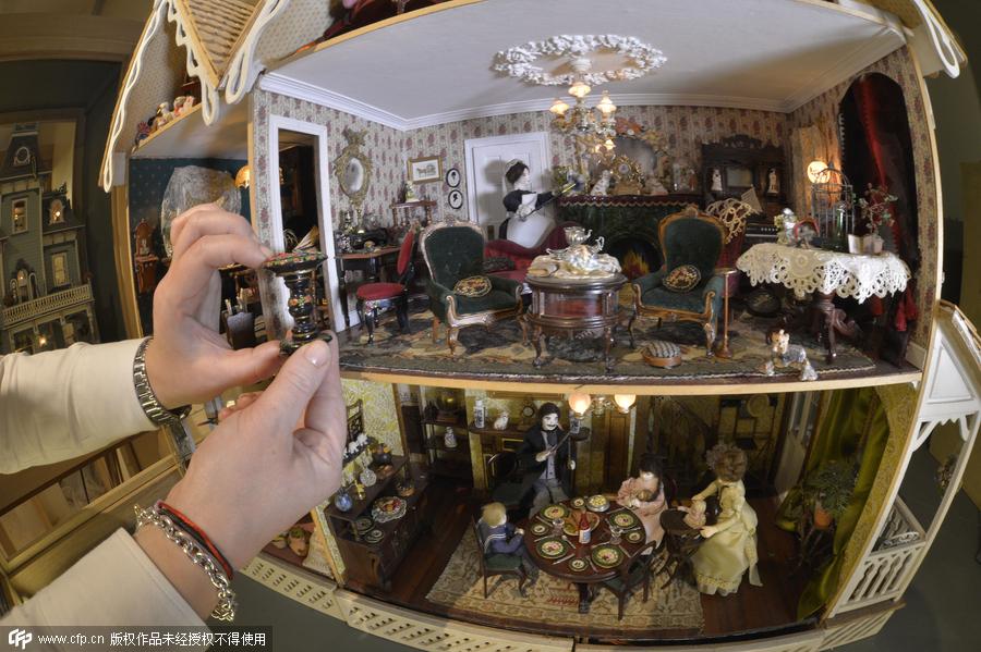 Collection of 70 dollshouses gifted to Newby Hall