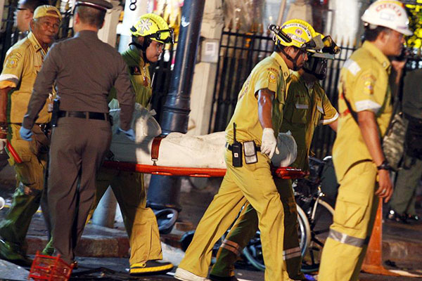 Three Chinese among 22 killed in Bangkok bomb explosion