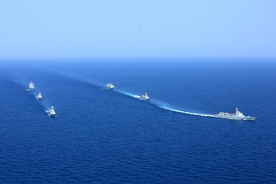 Chinese navy convoy fleet starts global tour