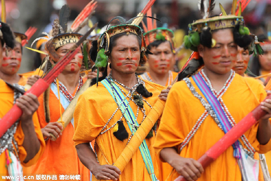 Camels, motorcycles and masks: Military parades in style