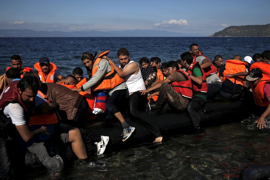 Refugees make perilous journey to Europe